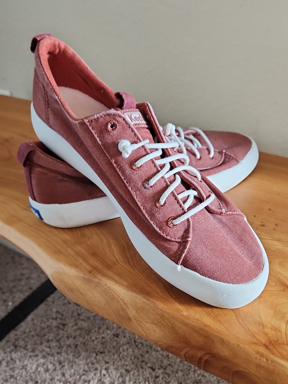 Keds Women’s Canvas Sneaker — Dusty Red Rose